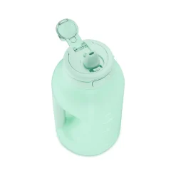 ello Hydra Time Markers Plastic Water Bottle with Straw, 64 oz., Yucca (299-0826-025-2)