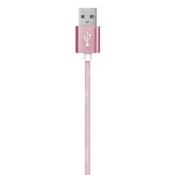 Ematic Charge and Sync USB-A to USB-C Cable, 3 ft., Pink, (EUSBCPN)