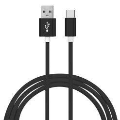 Charge and Sync USB-C 2.0 to USB-A Cable, 6 ft., Black, (EUTC601BL)<Ematic Best