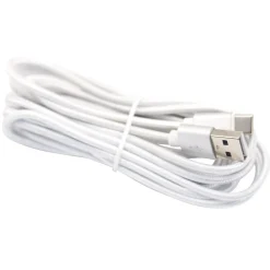 Charge and Sync USB-C 2.0 to USB-A Cable, 6 ft., White, (EUTC603WH)<Ematic