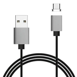 Magnetic USB-C to USB-A Cable for Android Devices, 3 ft., Black (EUTCMG300)<Ematic Sale