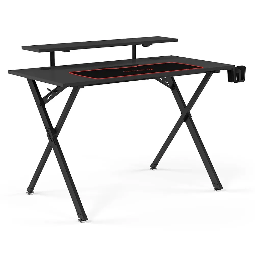 Computer Desks*Emerge Vizon 47"W Gaming Desk, (59260) Black
