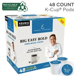 Emeril's Big Easy Bold Keurig® K-Cup® Pods, Dark Roast, 48 Count (373309)
