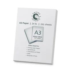 Multipurpose Paper*Empire Imports 11.69" x 16.54" Multi-Purpose Paper, 24 lbs., 96 Brightness, 250 Sheets/Ream (A324R)