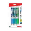 Pens|EnerGel RTX Retractable Gel Pens, Medium Point, 0.7mm, Assorted Inks, 5/Pack (BL77LEFBP5M)