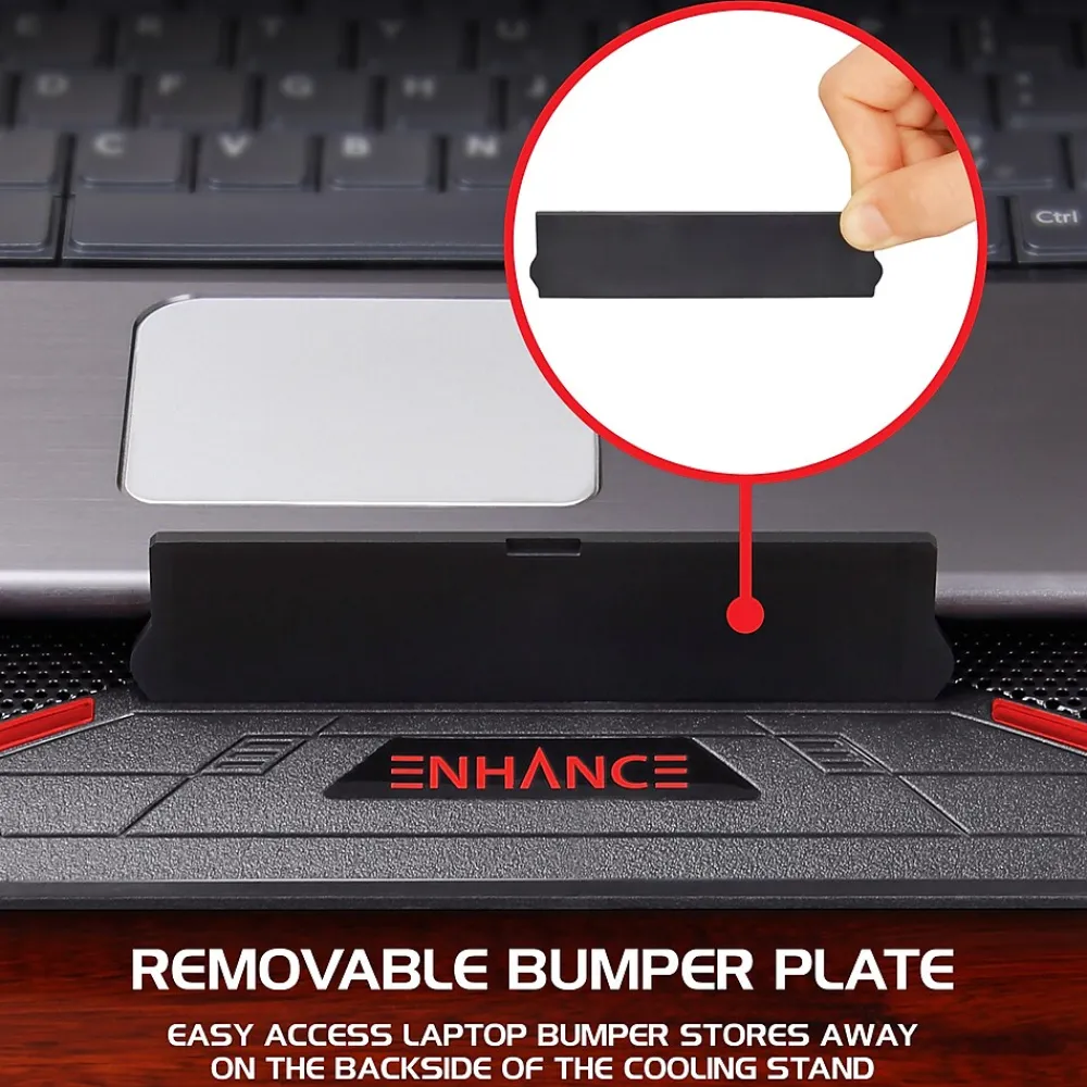 Sale Enhance Cryogen ENGXC20100RDWS Laptop Cooling Stand, USB Connectivity, Red