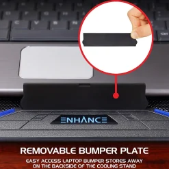 Hot Enhance Cryogen Laptop Cooling Stand, USB Connectivity, Blue/Black (ENGXC20100BLWS)