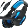 Best Enhance Voltaic Pro 7.1 Surround Gaming Headphones, USB, Black/Blue (ENVOH7L100BLEW)