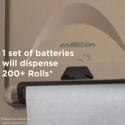 enmotion Hardwound Paper Towels, 1-ply, 800 ft./Roll, 6 Rolls/Carton (89460)