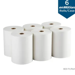 enmotion Recycled Hardwound Paper Towels, 1-ply, 800 ft./Roll, 6 Rolls/Carton (89490)