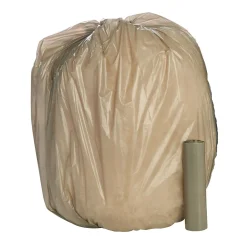 LLDPE 60 Gallon Industrial Trash Bag, 58" x 38", Low Density, 1 mil, Gray, 100 Bags/Box, 10 Rolls (L385810K)<Envision New