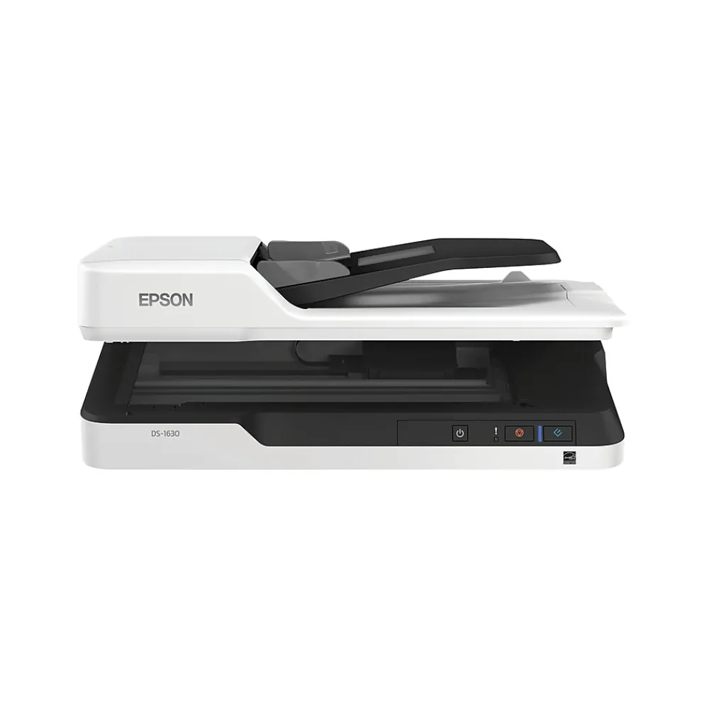 Epson DS-1630 Flatbed Color Document Scanner, White (B11B239201)