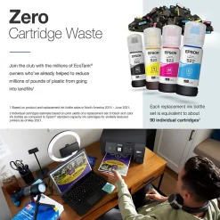 Epson EcoTank ET-2800-B Wireless Color Inkjet Printer, All-In-One Supertank, Print, Scan, Copy (9472532)