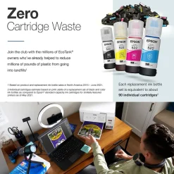 Epson EcoTank ET-2800-W Wireless Color Inkjet Printer, All-In-One Supertank, Print, Scan, Copy (9472539)