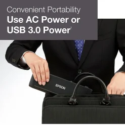 Epson ES-200 Duplex Mobile Color Document Scanner with Auto Document Feeder