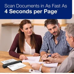 Epson ES-60W Wireless Compact Lightweight Sheetfed Mobile Color Document Scanner