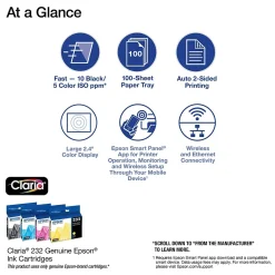 Epson Expression Home XP-4200 Wireless Color Inkjet Printer, All-In-One, Print, Scan, Copy (9472525)