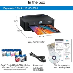 Epson Expression Photo XP-15000 Wireless Color Inkjet Printer, Single-Function, Print (9472517)