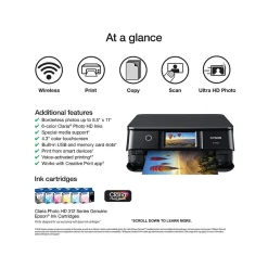 Epson Expression Photo XP-8700 Wireless Color All-in-One Inkjet Printer (C11CK46201)
