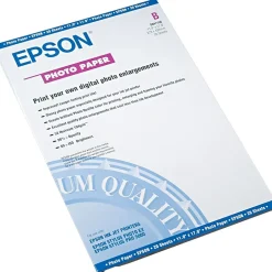 Photo Paper*Epson Glossy Photo Paper, 11" x 17", 20 Sheets/Pack (S041156)