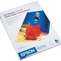 Photo Paper*Epson Matte Presentation Paper, 11" x 14", 50 Sheets/Pack (S041468)