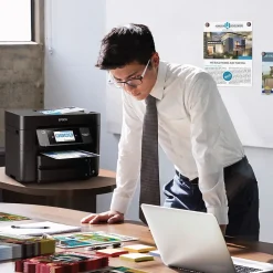 Epson WorkForce Pro WF-4830 Wireless Color Inkjet Printer, All-In-One, Print, Scan, Copy, Fax (9472528)