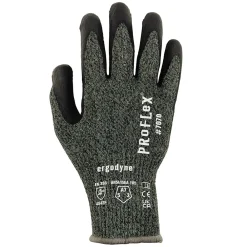 Ergodyne ProFlex 7070 Nitrile Coated Cut-Resistant Gloves, ANSI A7, Heat Resistant, Green, XXL, 12 Pair (18036)
