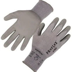 Ergodyne ProFlex 7024 PU Coated Cut-Resistant Gloves, ANSI A2, Gray, Medium, 1 Pair (10403)