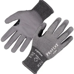 Ergodyne ProFlex 7071 PU Coated Cut-Resistant Gloves, ANSI A7, Gray, XXL, 1 Pair (18076)