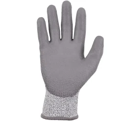 Ergodyne ProFlex 7030 PU Coated Cut-Resistant Gloves, ANSI A3, Gray, Large, 1 Pair (10464)