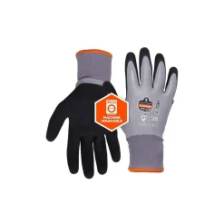 Ergodyne ProFlex 7501 Waterproof Winter Work Gloves, Gray, Large, 12 Pairs (17634)