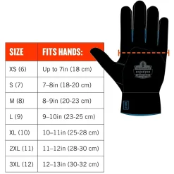 Ergodyne ProFlex 7551 Waterproof Cut-Resistant Winter Work Gloves, ANSI A5, Orange, XL, 144 Pairs (17995)