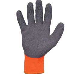 Ergodyne ProFlex 7401 Winter Work Gloves, Fleece Lined, Latex Coated Palm, Orange, Large, 144 Pairs (17894)