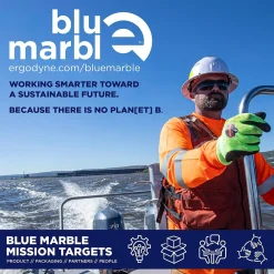 Ergodyne ProFlex 7002-ECO Recycled PU Coated Gloves, 15 Gauge, Green, X-Small (10561)