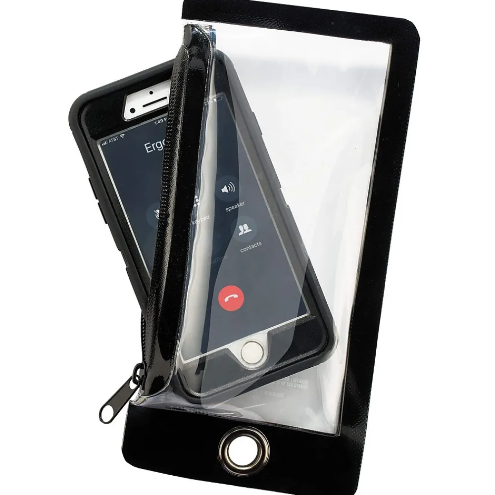 Ergodyne Squids® 3760 Water Resistant Phone Pouch & Trap, Clear, Standard (19762)