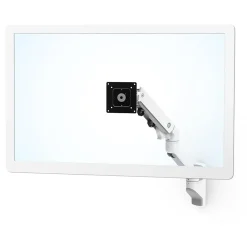 Sale Ergotron HX Adjustable Single Arm Heavy Monitor Mount, 49" Screen Support, White (45-478-216)