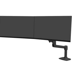 Online Ergotron LX Adjustable Dual Direct Arm Mounting Arm, 25" Screen Support, Matte Black (45489224)