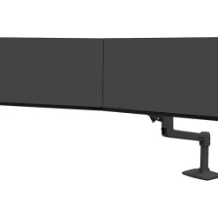 Online Ergotron LX Adjustable Dual Direct Arm Mounting Arm, 25" Screen Support, Matte Black (45489224)