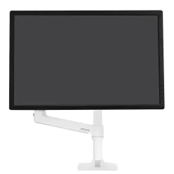 Online Ergotron LX Desk Adjustable Single Arm Tall Pole with 2-Piece Clamp, 34" Screen Support, White (45-537-216)