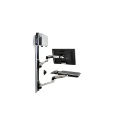 Ergotron LX Wall Mount System Polished Aluminum/Black (45-247-026)