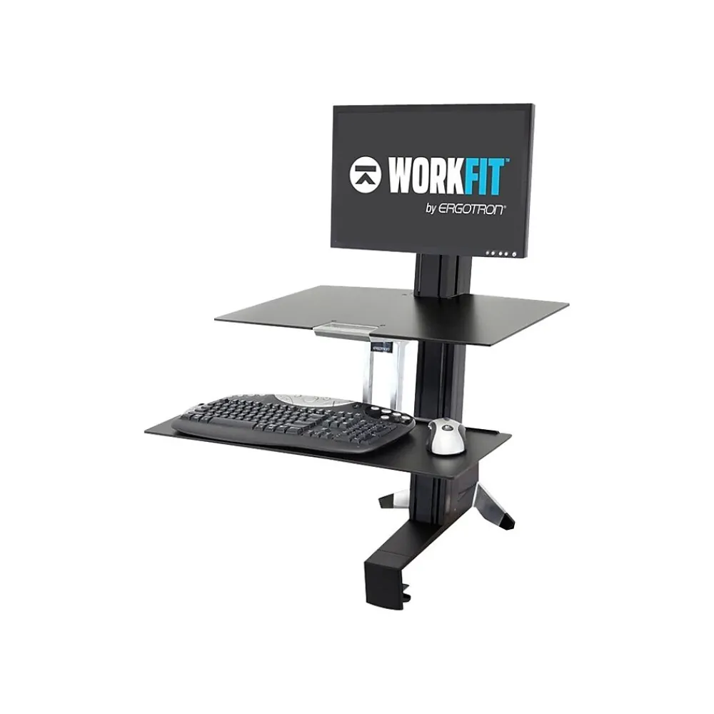 Standing Desks*Ergotron WorkFit-S Adjustable Desk, Aluminum/Plastic/Steel (33-350-200)