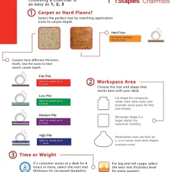 Chair Mats*Unbranded E.S. Robbins Anchormat Carpet Chair Mat, 46