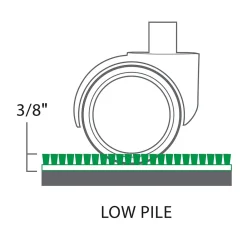 Chair Mats*ES Robbins Natural Origins Carpet Chair Mat with Lip, 36