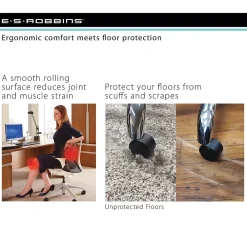 Chair Mats*ES Robbins Natural Origins Carpet Chair Mat with Lip, 36