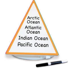 Dry Erase*Essential Learning Spin & Write Pyramid™ Rotating 4-Sided Dry-Erase Board (ELP626691)