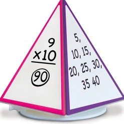 Dry Erase*Essential Learning Spin & Write Pyramid™ Rotating 4-Sided Dry-Erase Board (ELP626691)