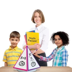 Dry Erase*Essential Learning Spin & Write Pyramid™ Rotating 4-Sided Dry-Erase Board (ELP626691)