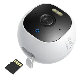 eufy Indoor Wireless Pan and Tilt Security Camera, White (T8414J21)