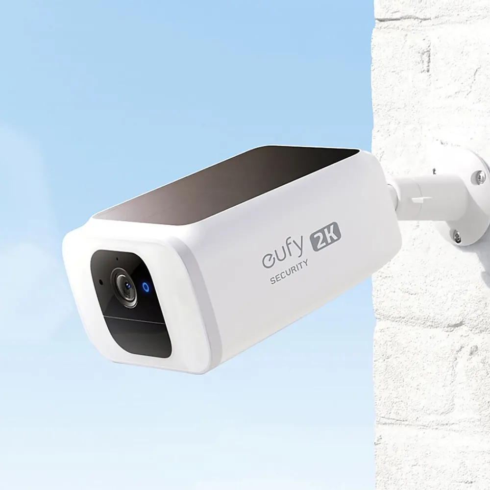 eufy SoloCam S230 Outdoor Wireless Solar Security Camera, White (T81241W1)