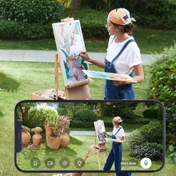 eufy SoloCam S230 Outdoor Wireless Solar Security Camera, White (T81241W1)